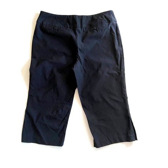 Denver Hayes Women's Black Capri Pants Size 14 x 20 - Picture 2 of 9